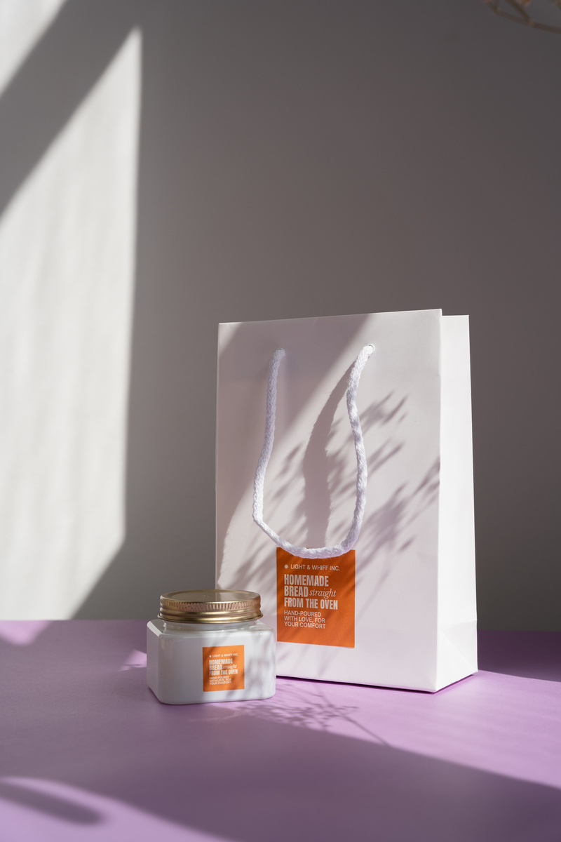 Branding Collaterals Paper Bag and Candle